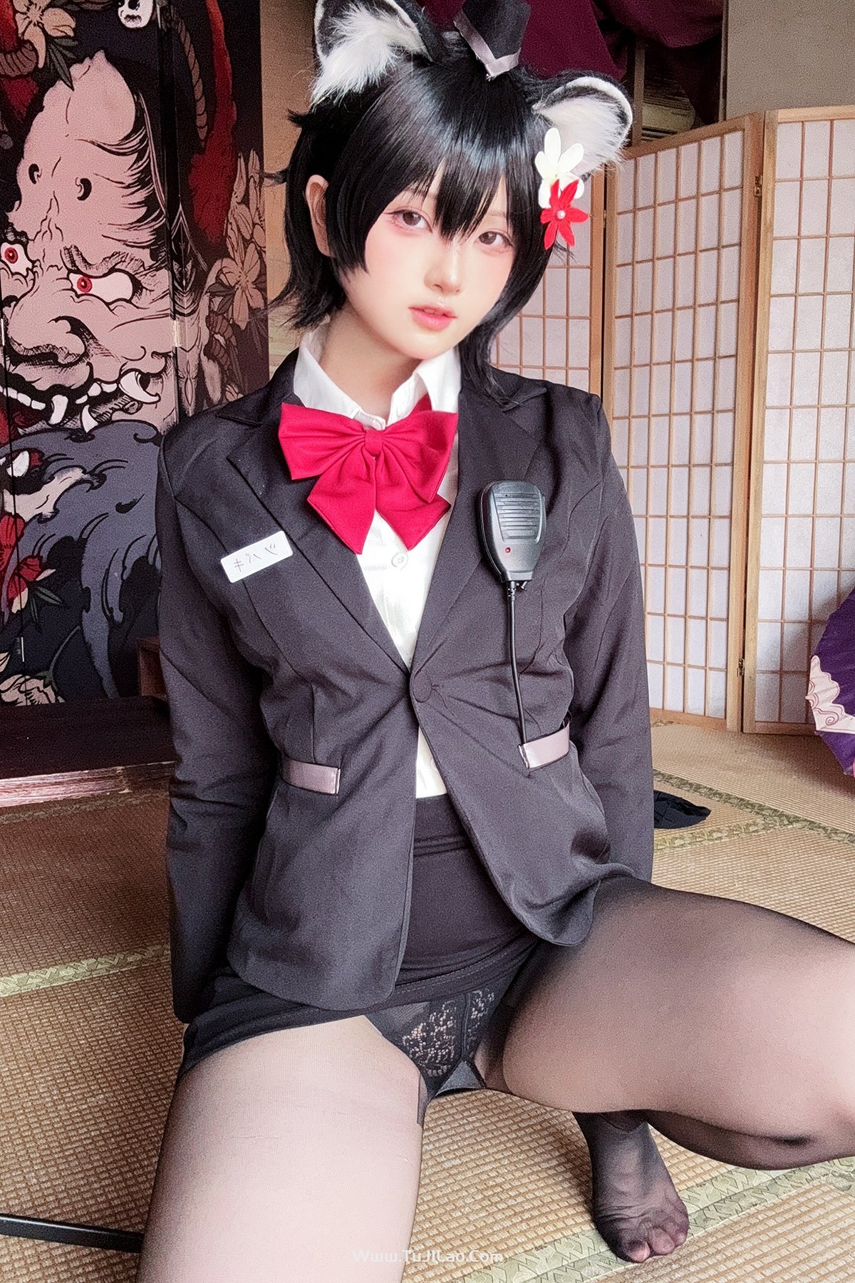 Coser@屿鱼 – 蔚蓝档案 春日椿 导游-图集佬