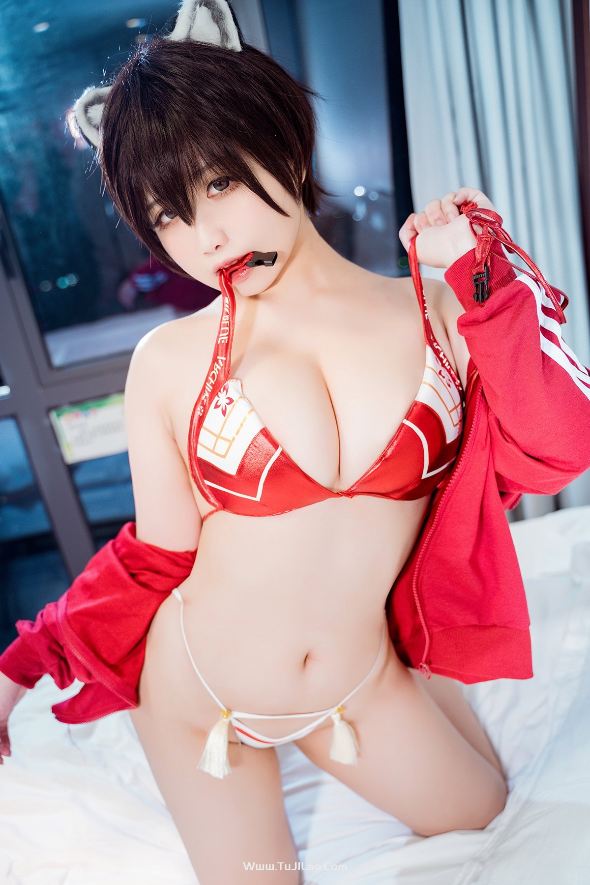 Coser@贞子蜜桃 – 碧蓝档案 春日椿-图集佬