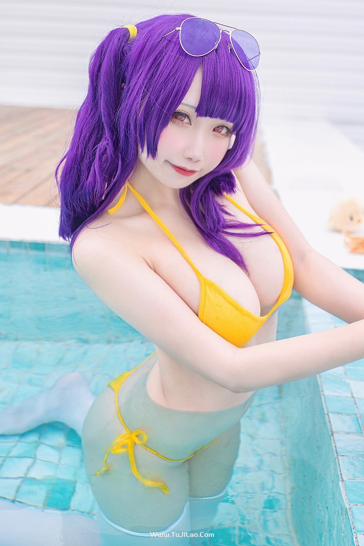 Coser@贞子蜜桃 – 碧蓝航线 波拉泳装-图集佬
