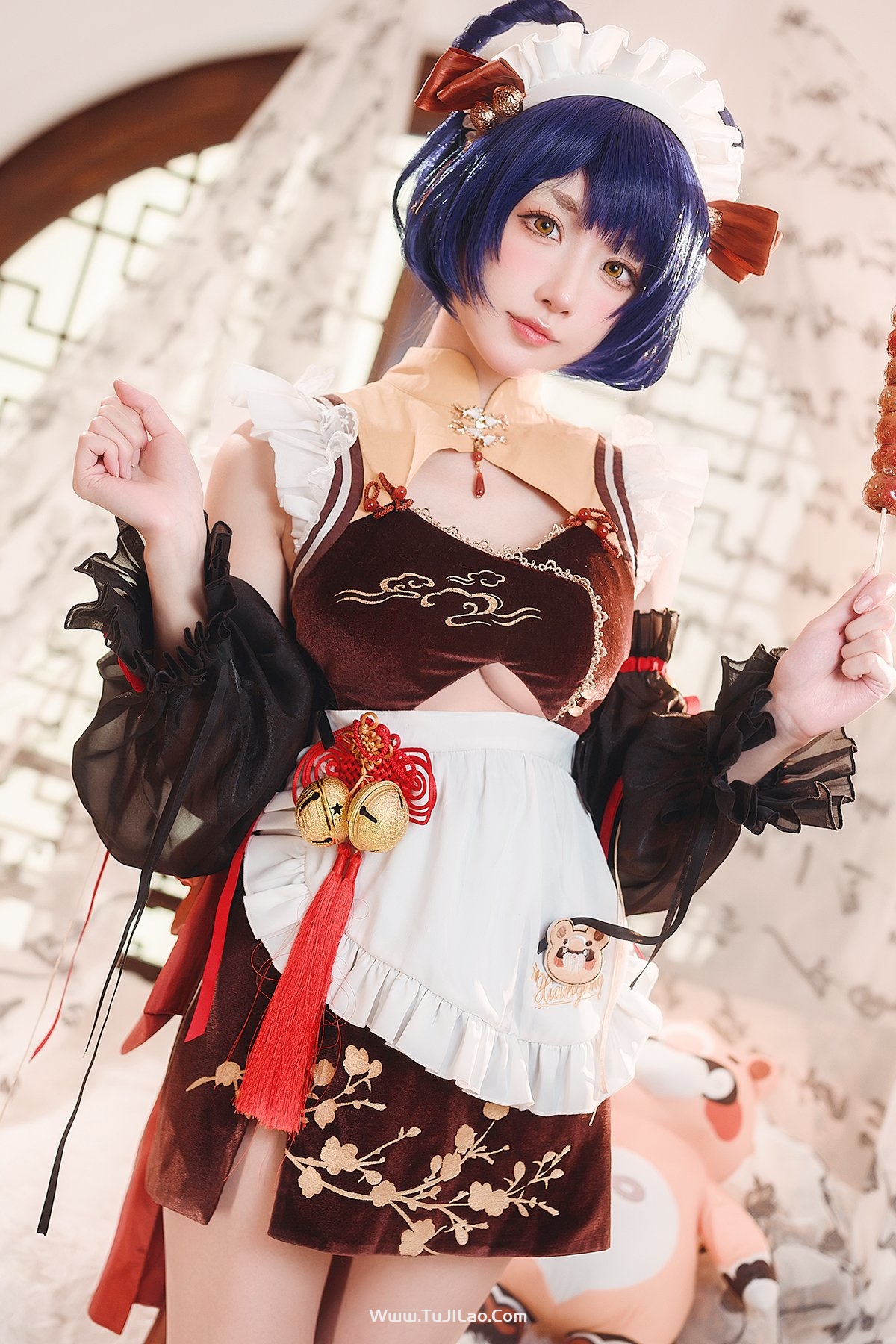 Coser@阿包也是兔娘 – 香菱女仆-图集佬