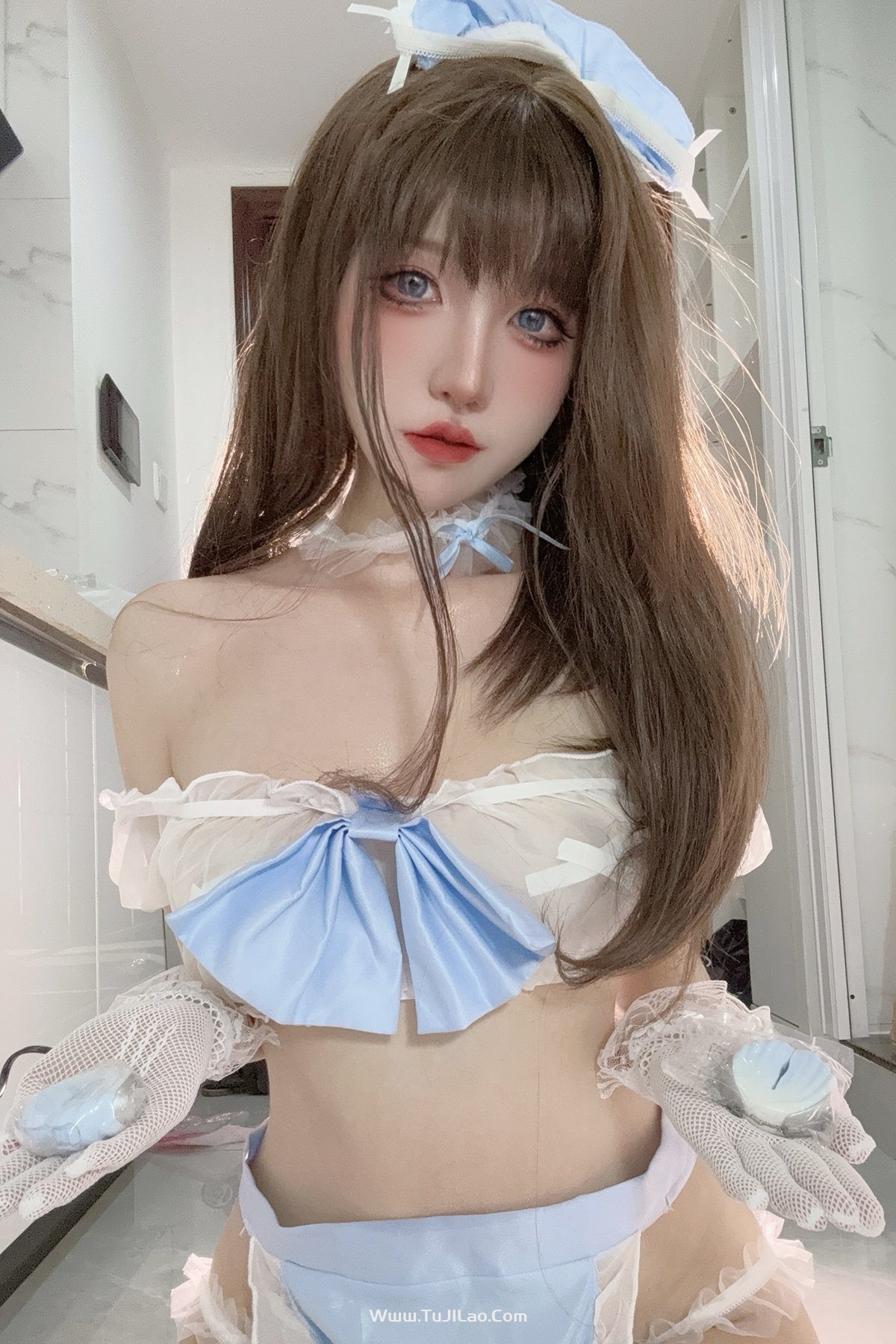 Coser@阿薰Kaori – 蓝色奶油蛋糕-图集佬