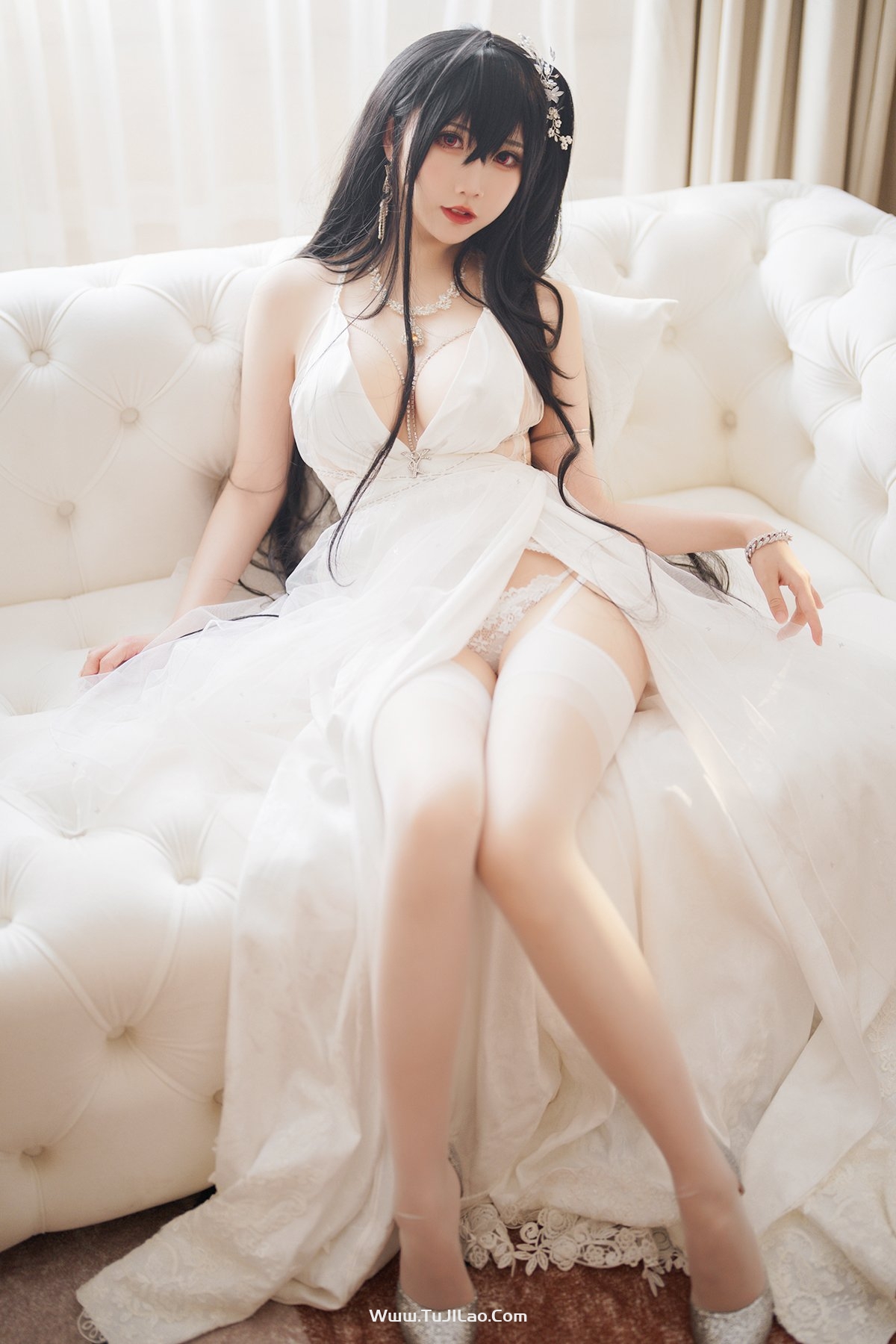 Coser@面饼仙儿 No.142 碧蓝航线 大凤 婚纱-图集佬